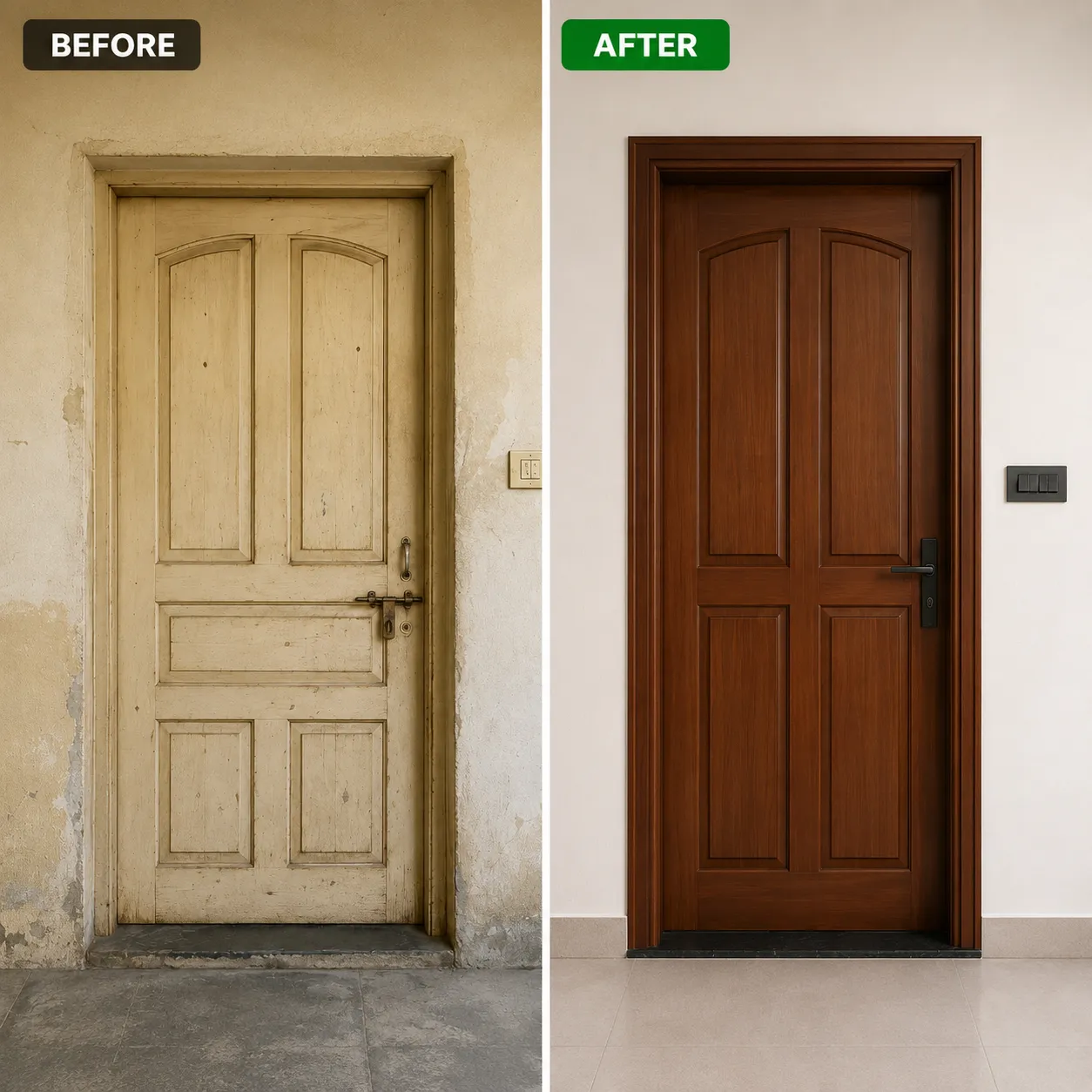 After - Premium UPVC Door